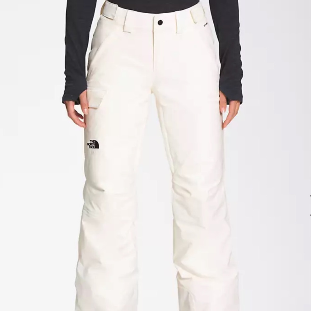 North Face White Ski Pants (Straight Leg) WORN ONCE